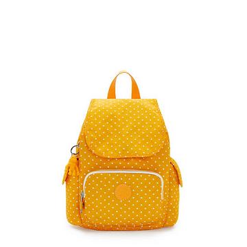 Kipling City Pack Nailon Impreso Pequeño Mochila Mono Llavero